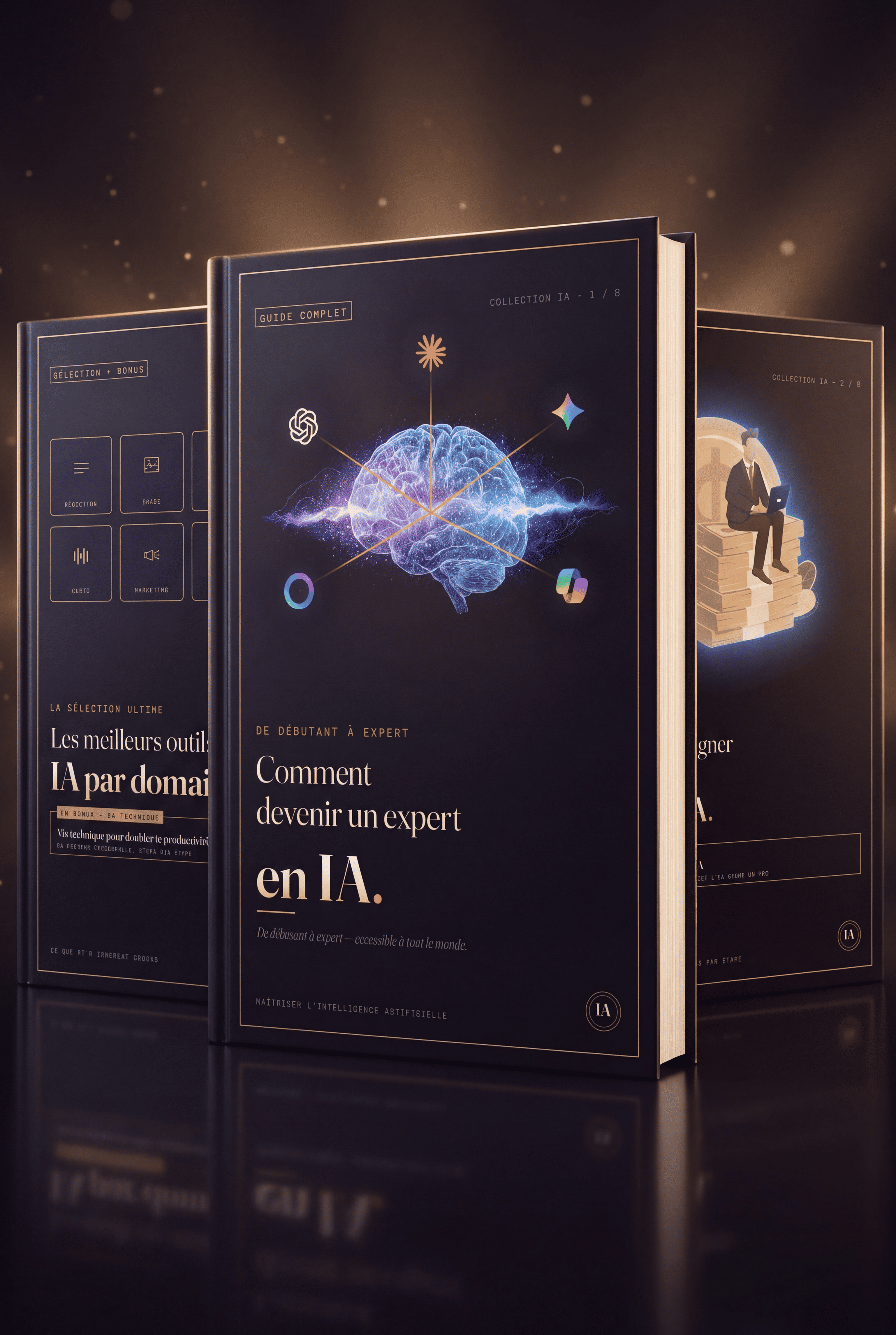 Le Pack IA complet  — Les 3 livres (Expert · Argent · Outils) (PDF Téléchargeable)